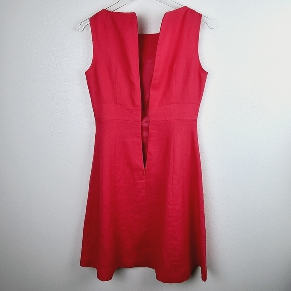 Talbots Petites Pink Irish Linen Sleeveless Dress, size 2 - Picture 10 of 12